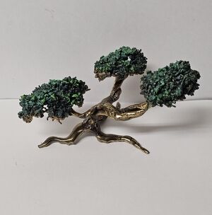 Bonsai Danny Garcia Cypress Tree Bronze Sculpture Beautiful Metal Art